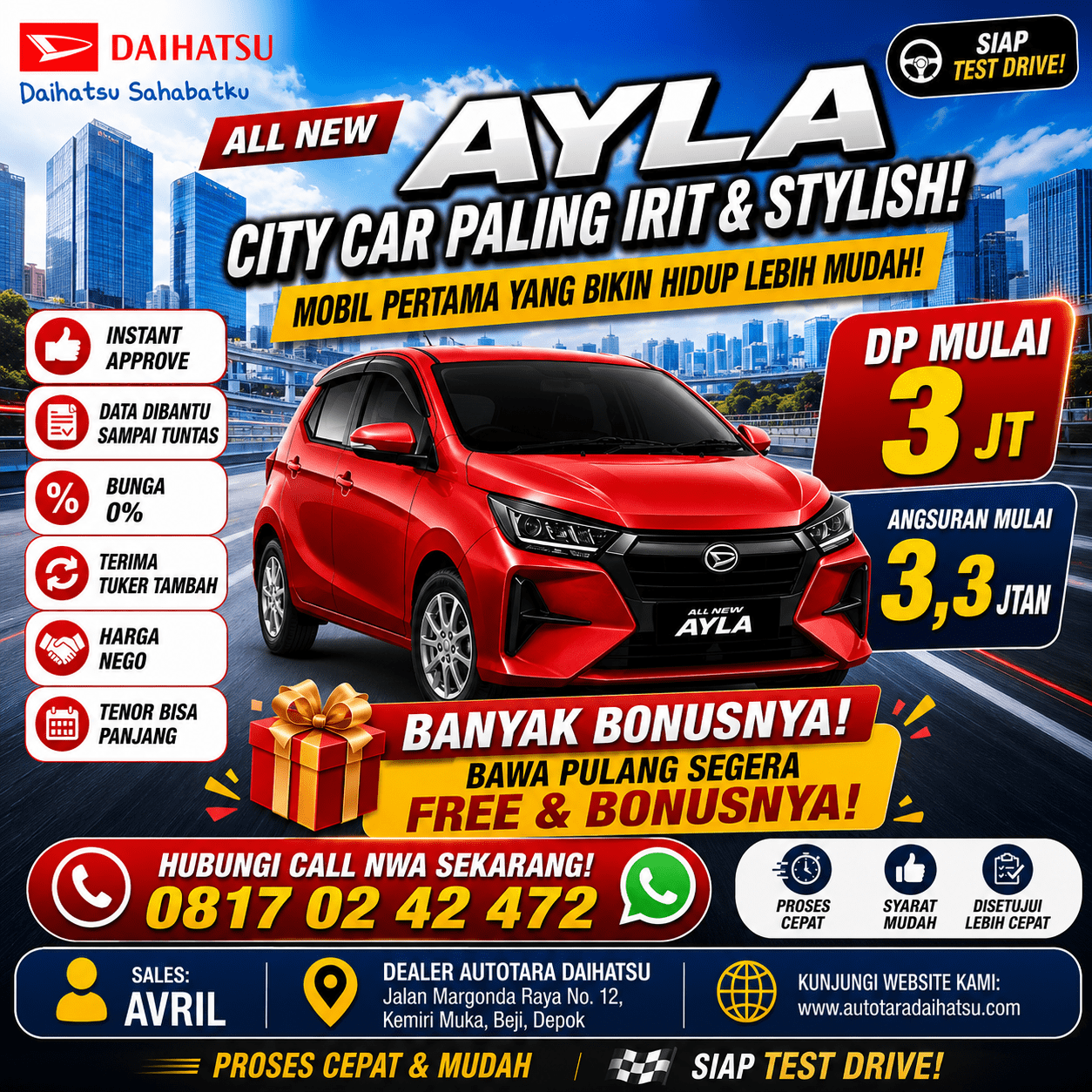 promo ayla depok dp murah