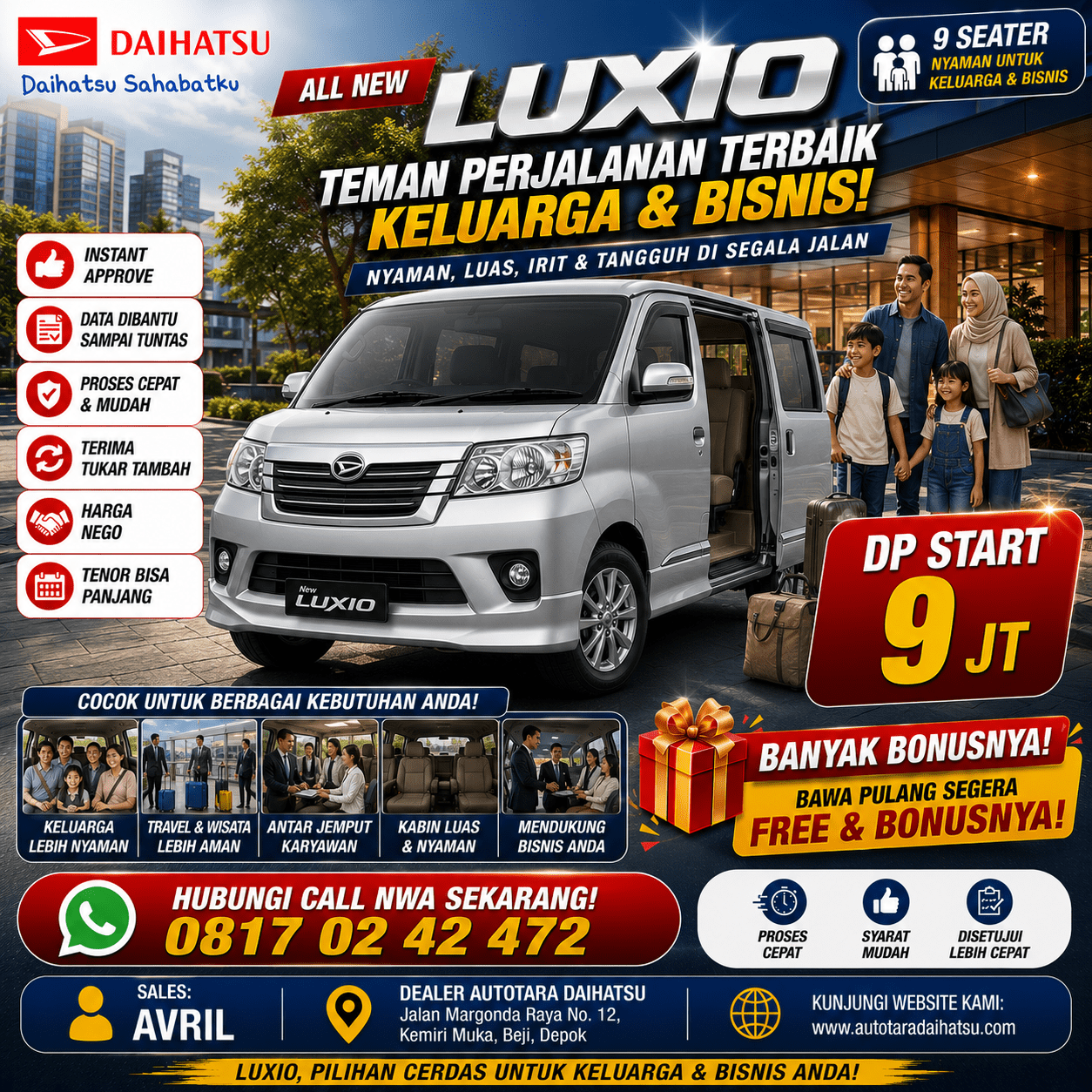 promo luxio depok dp murah