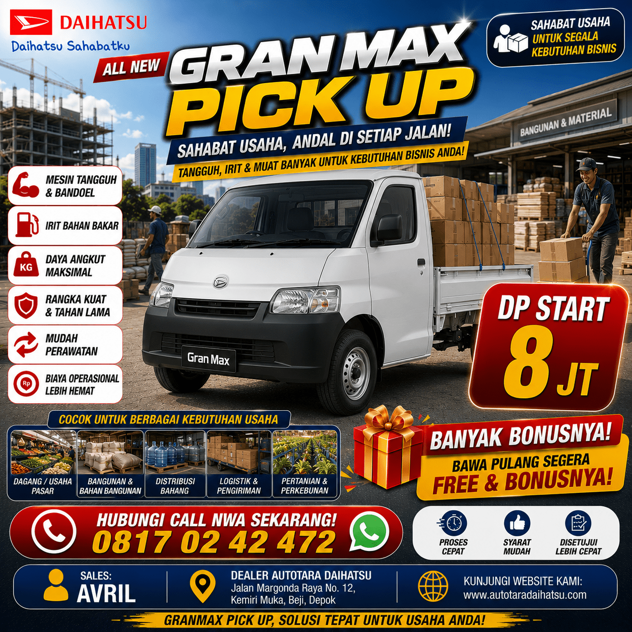 promo pick up murah depok