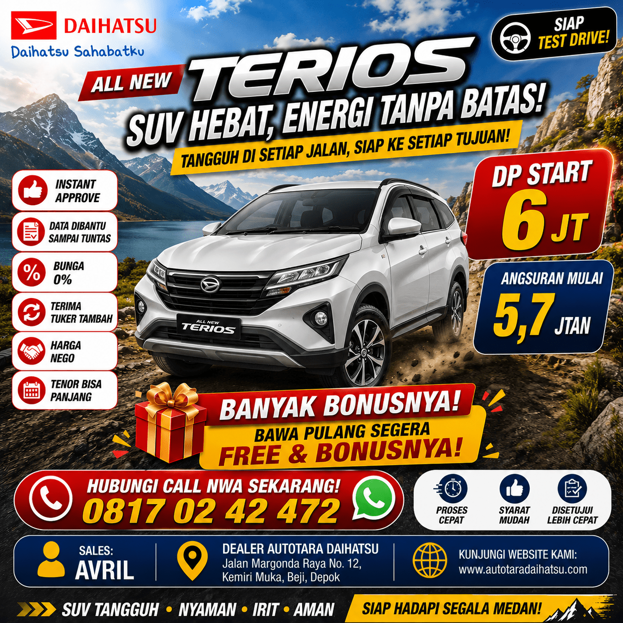 promo terios depok dp murah