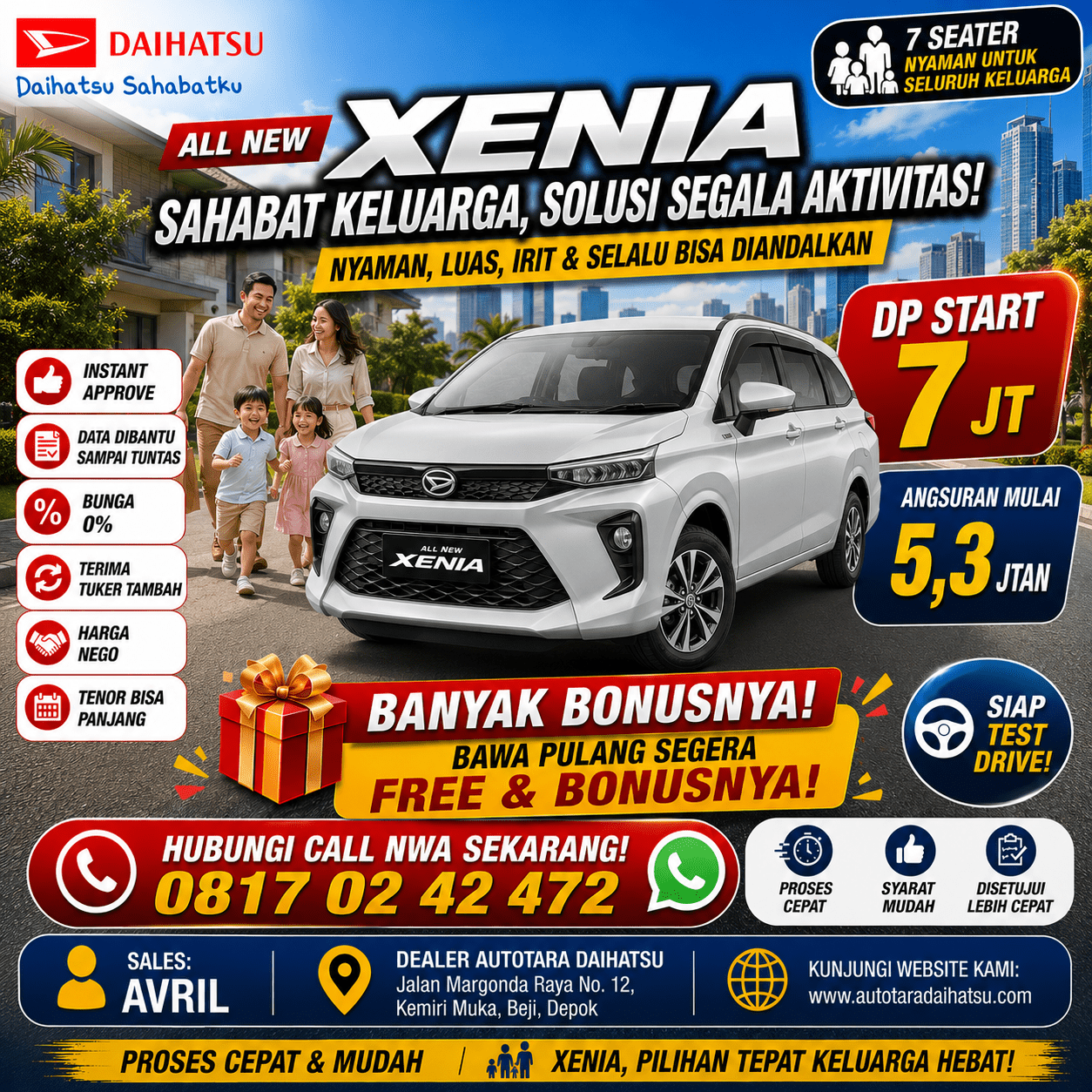 promo xenia depok dp murah